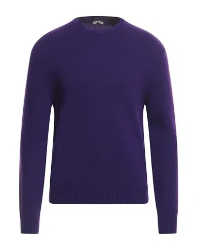 Barena Venezia Barena Man Sweater Purple Size L Wool, Polyamide