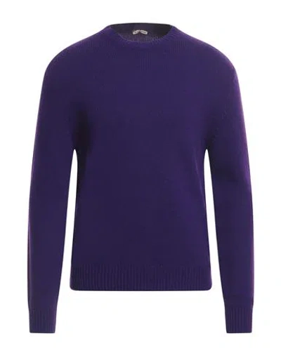 Barena Venezia Barena Man Sweater Purple Size M Wool, Polyamide In Purple