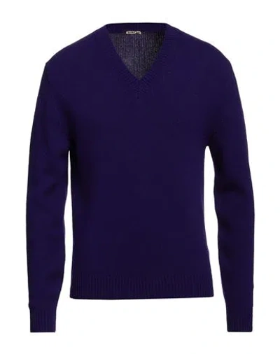 Barena Venezia Barena Man Sweater Purple Size M Wool, Polyamide