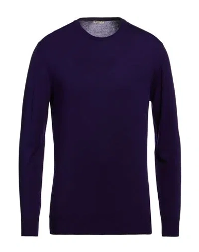 Barena Venezia Barena Man Sweater Purple Size M Merino Wool