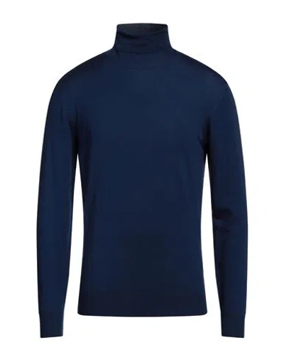 Barena Venezia Barena Man Turtleneck Blue Size Xl Merino Wool In Blue