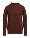 Barena Venezia Barena Man Turtleneck Brown Size Xl Virgin Wool In Brown