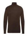 Barena Venezia Barena Man Turtleneck Dark Brown Size Xxl Merino Wool In Brown