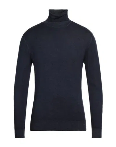 Barena Venezia Barena Man Turtleneck Midnight Blue Size Xxl Merino Wool