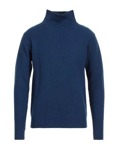 Barena Venezia Barena Man Turtleneck Navy Blue Size L Virgin Wool In Navy Blue