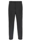 Barena Venezia Straight Leg Trousers With Back Pockets And Belt Loops In Black