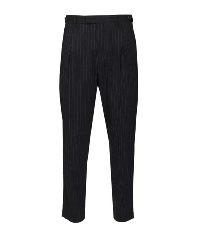 Barena Venezia Striped Casual Pants In Blue