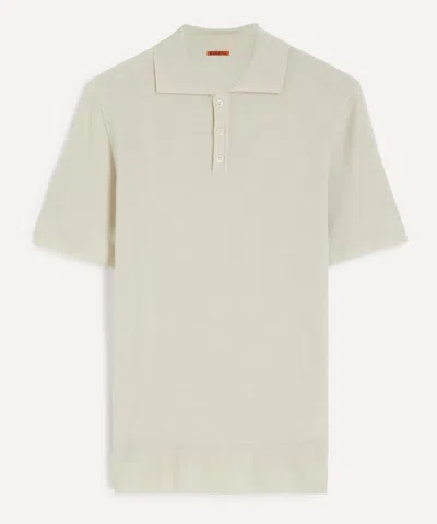 Barena Venezia Barena Mens Marco Merino Wool Short-sleeve Polo In White
