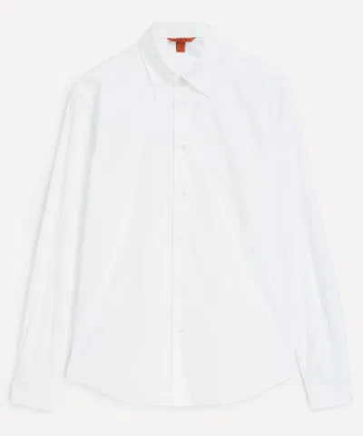 Barena Venezia Barena Mens Maridola Crinkle Poplin Cotton Shirt In White