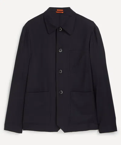 Barena Venezia Barena Mens Navy Cotton Overshirt In Blue