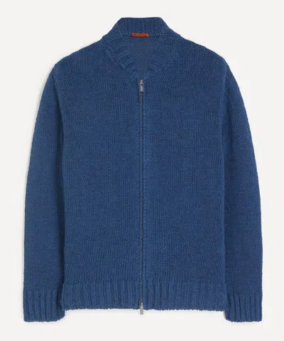 Barena Venezia Barena Mens Sogia Knitted Zip-up Cardigan In Blue