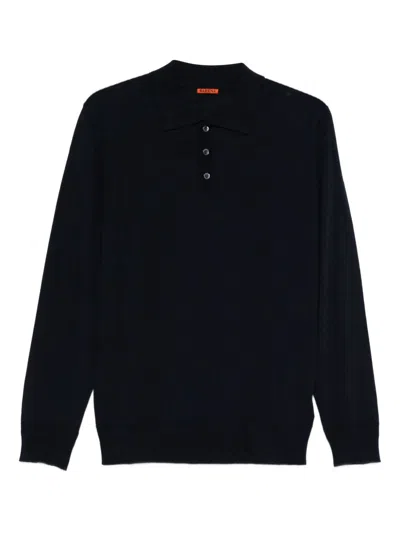 Barena Venezia Barena Navy Blue Long Sleeves Polo