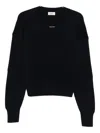 Barena Venezia Barena Navy Blue Ribbed Knit Long Sleeves In Black