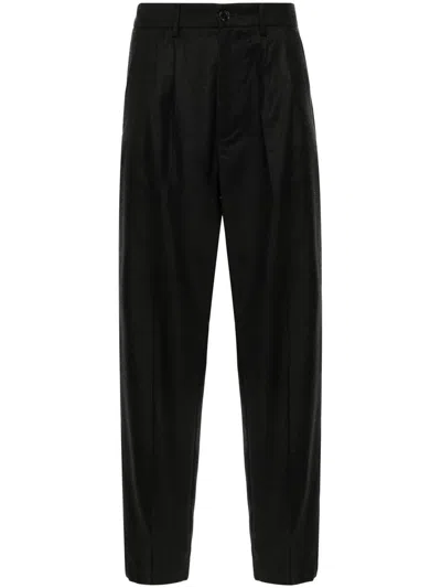 Barena Venezia Nerio Mid-waist Straight-leg Trousers In Grey