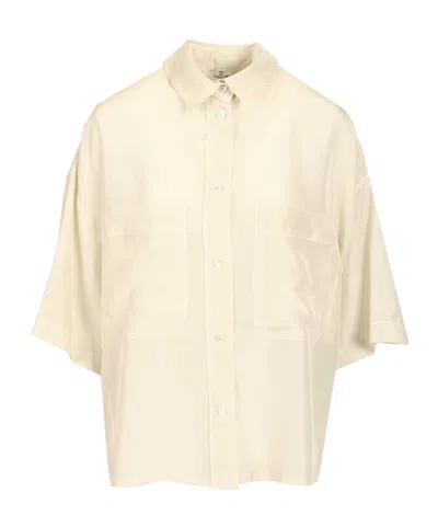 Barena Venezia Barena Priscilla Boxy Short-sleeve Shirt In Brown