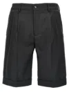 Barena Venezia Barena 'scandola Tropical' Bermuda Shorts In Gray