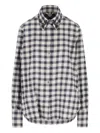 Barena Venezia Embroidered-collar Checked Shirt In White