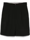 Barena Venezia Barena 'scandola Tropical' Bermuda Shorts In Black