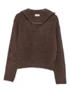 Barena Venezia Barena Brown Wool Blend Sweater In Gray