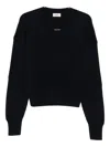 Barena Venezia Barena Navy Blue Ribbed Knit Long Sleeves In Black