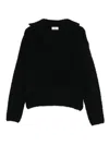 Barena Venezia Barena Navy Blue Ribbed Knit Long Sleeves In Black