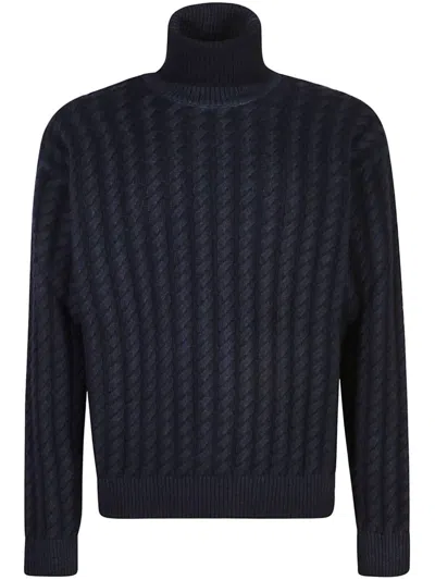 BARENA VENEZIA BARENA SWEATERS BLUE