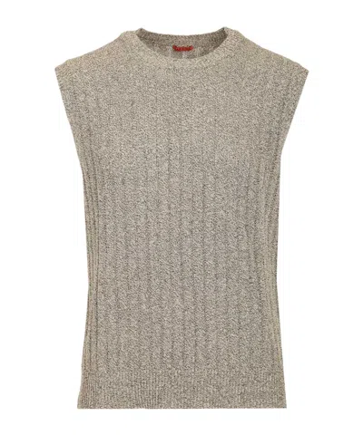 Barena Venezia Barena Toba Libea Ribbed Knitted Top In Brown