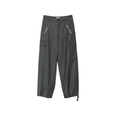 Barena Venezia Elasticated-cuff Tapered Trousers In Gray