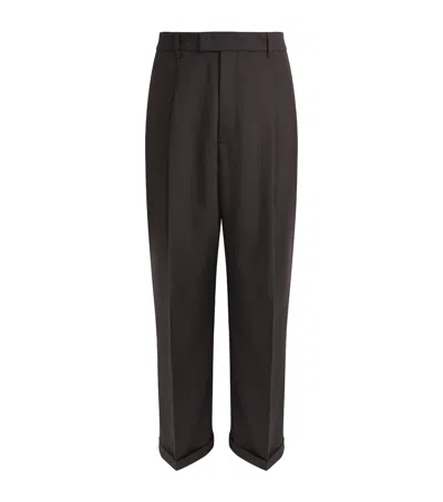 Barena Venezia Barena Virgin Wool Pleated Trousers In Brown