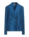Barena Venezia Barena Woman Blazer Blue Size 6 Cotton, Polyamide In Blue