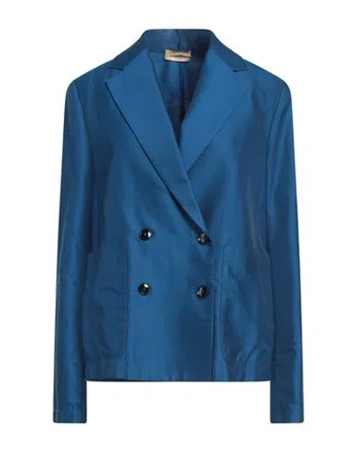 Barena Venezia Barena Woman Blazer Blue Size 6 Cotton, Polyamide