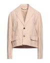 Barena Venezia Barena Woman Blazer Blush Size 8 Linen, Cotton In Pink