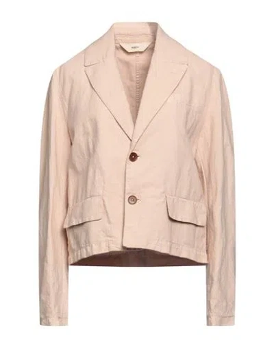 Barena Venezia Barena Woman Blazer Blush Size 8 Linen, Cotton In Pink