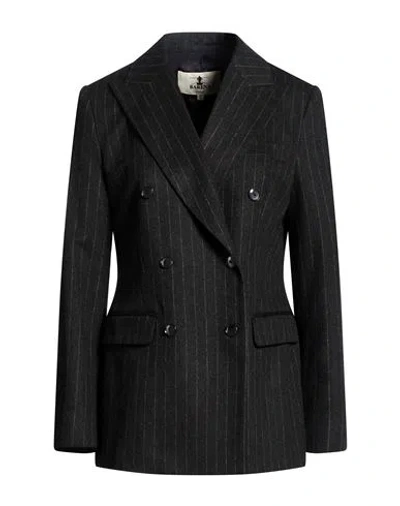 Barena Venezia Barena Woman Blazer Charcoal Size 8 Virgin Wool, Polyester, Elastane In Gray
