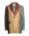 Barena Venezia Barena Woman Blazer Marigold Size 4 Viscose, Acetate, Silk, Linen In Beige