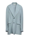 Barena Venezia Barena Woman Blazer Sky Blue Size 6 Linen, Viscose