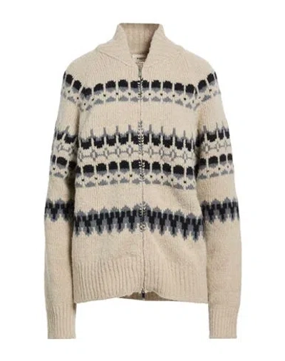 Barena Venezia Barena Woman Cardigan Beige Size S Alpaca Wool, Polyamide, Wool, Elastane In Brown