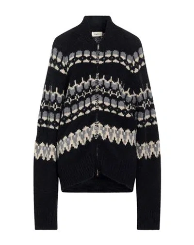 Barena Venezia Barena Woman Cardigan Black Size L Alpaca Wool, Polyamide, Wool, Elastane
