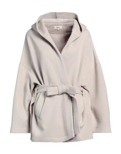 Barena Venezia Barena Woman Coat Beige Size 10 Virgin Wool, Polyamide In Gray