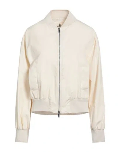 Barena Venezia Barena Woman Jacket Ivory Size 6 Cotton, Elastane In Neutral