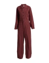 Barena Venezia Barena Woman Jumpsuit Burgundy Size 8 Cotton In Red