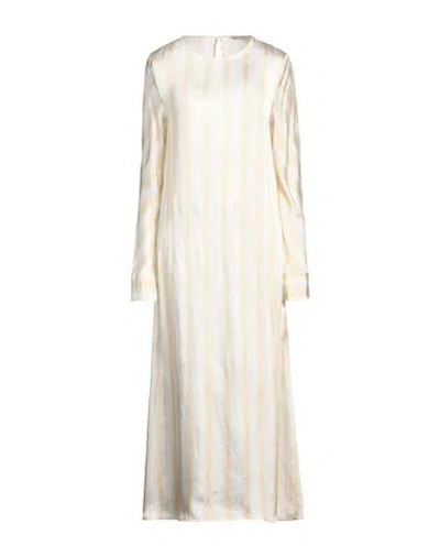 Barena Venezia Barena Woman Maxi Dress Beige Size 6 Viscose, Silk In White