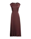 Barena Venezia Barena Woman Maxi Dress Dark Brown Size 8 Viscose