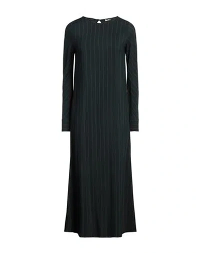 Barena Venezia Barena Woman Midi Dress Dark Green Size 8 Acetate, Viscose In Multi