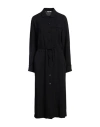 Barena Venezia Barena Woman Midi Dress Black Size 6 Acetate, Viscose In Blue