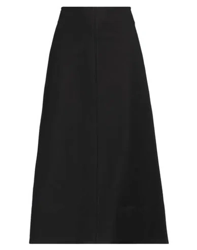 Barena Venezia Barena Woman Midi Skirt Black Size 4 Cotton, Elastane