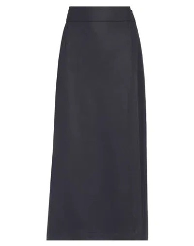 Barena Venezia Barena Woman Midi Skirt Midnight Blue Size 8 Virgin Wool, Elastane