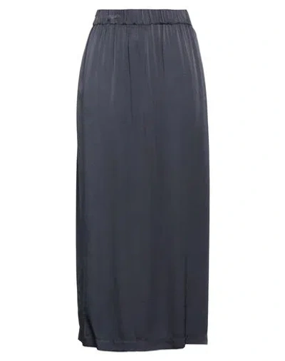 Barena Venezia Barena Woman Midi Skirt Midnight Blue Size 8 Viscose In Blue