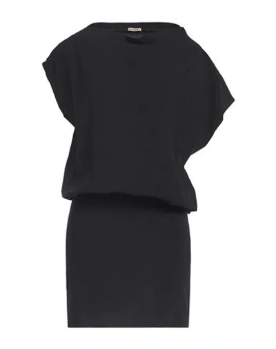 Barena Venezia Barena Woman Mini Dress Black Size 10 Virgin Wool, Elastane