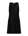 BARENA VENEZIA BARENA WOMAN MINI DRESS BLACK SIZE 6 VIRGIN WOOL, POLYAMIDE